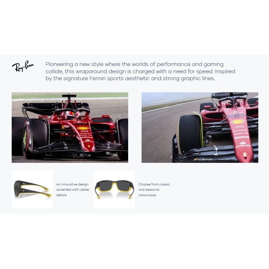 Ray-Ban SCUDERIA FERRARI RB4405M F62487 - Sunglasses-shop.bg